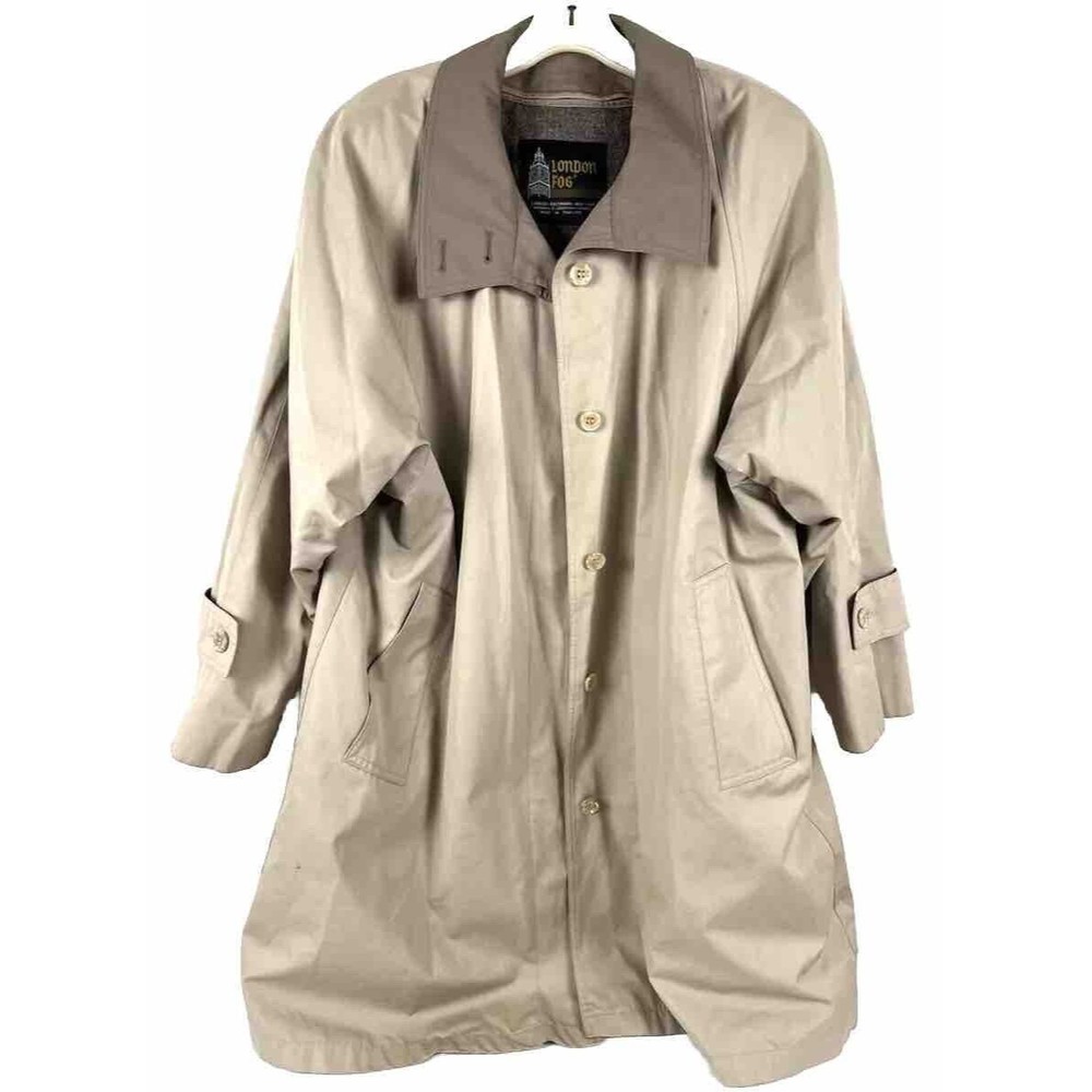 LONDON FOG LADIES SIZE 10 KHAKI TRENCH COAT/REMOVABLE LINING-LKN